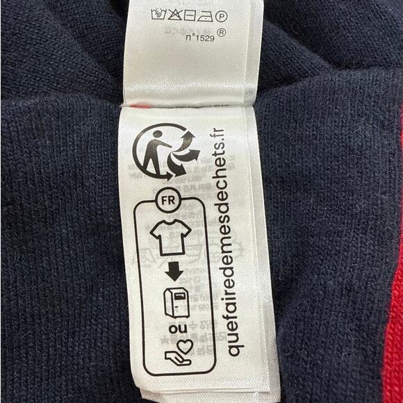 Lauren Ralph Lauren Reversible Red/Navy Ruana Cape Size S/M NWT - Picture 9 of 10